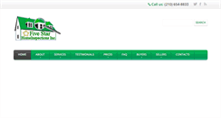 Desktop Screenshot of homeinspectorsinsanantonio.com